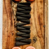 Hand-rolled incense cones: Frankincense, Myrrh, & “Heart of Gold”